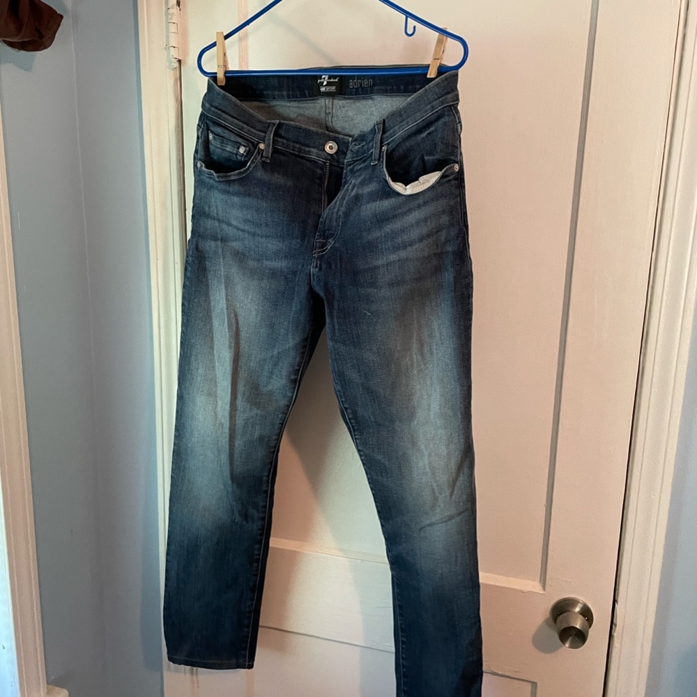 7 for all Mankind Adrien Jeans Mens Size 32 blue